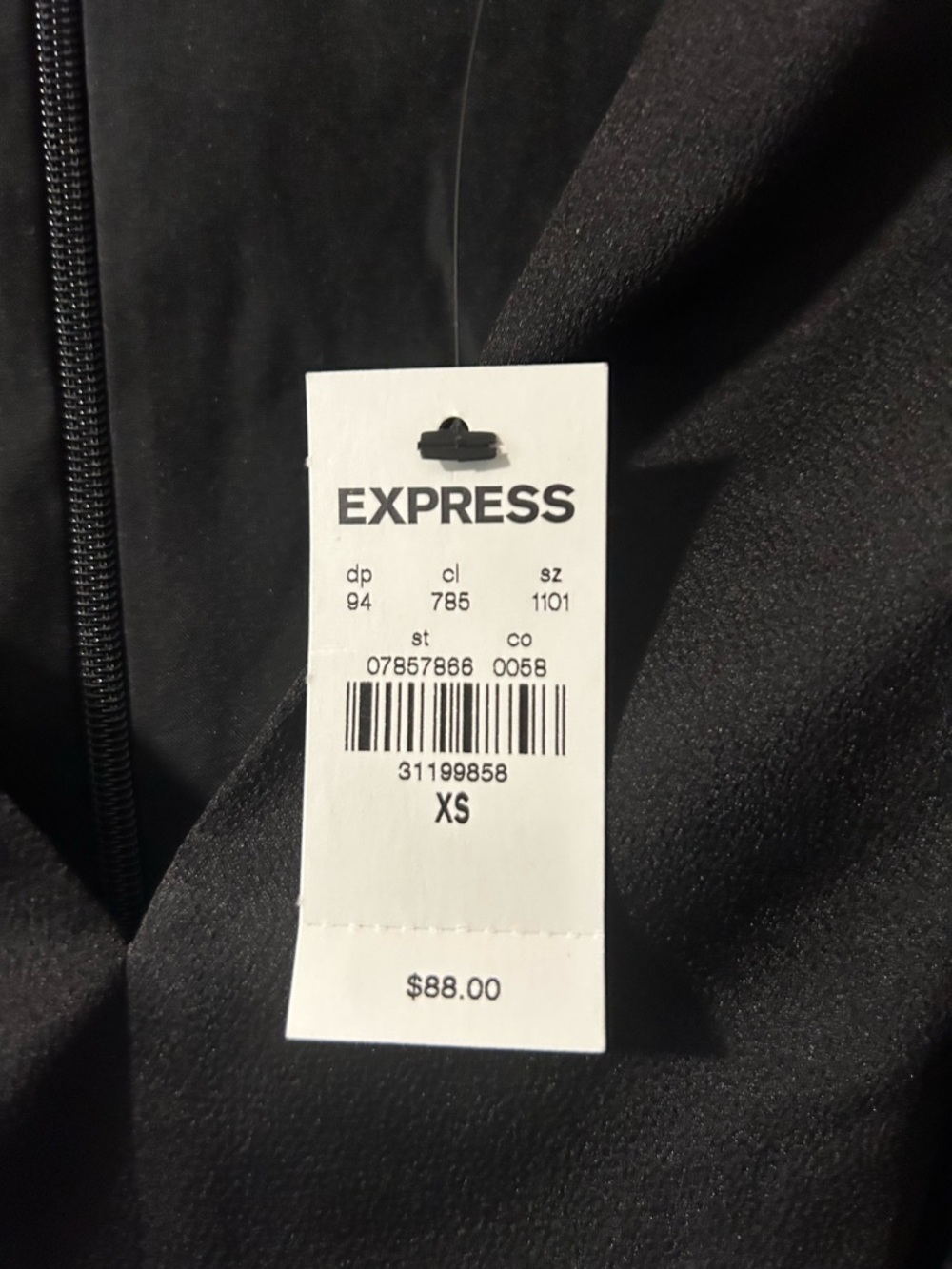 Express Black Jacket with Tag Attached